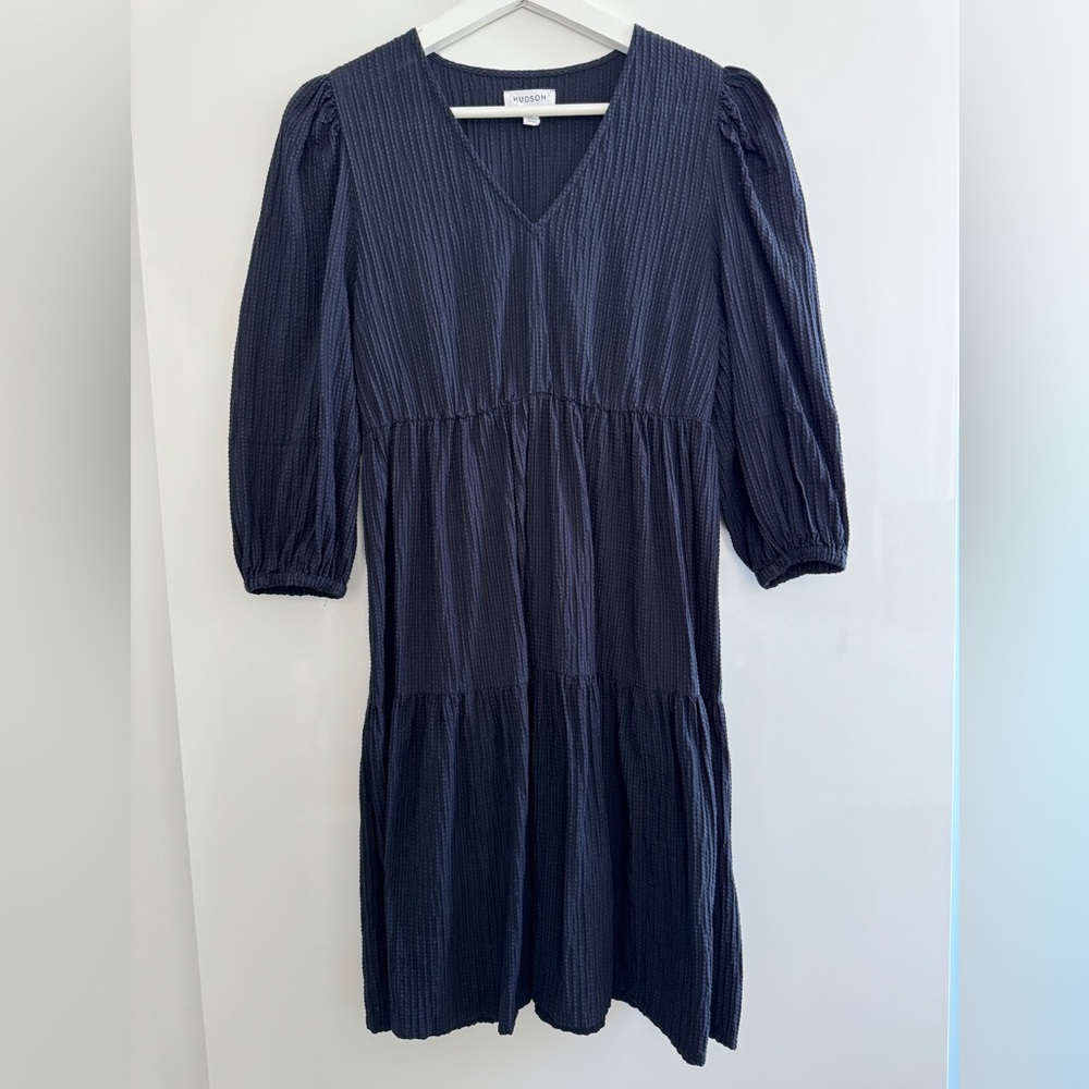 Hudson North Tier Mini Dress - Navy Size Small